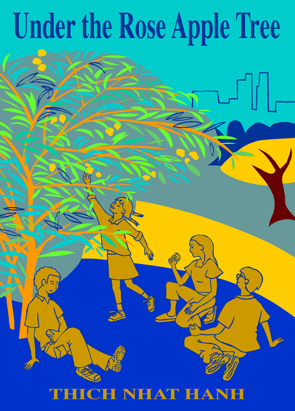 "UNDER THE ROSEAPPLE TREE" - book cover illustration