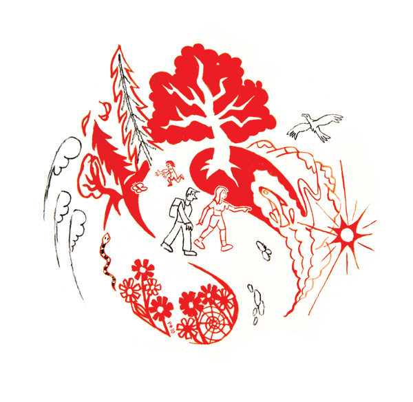 "WALKING" - Illustration pour site web